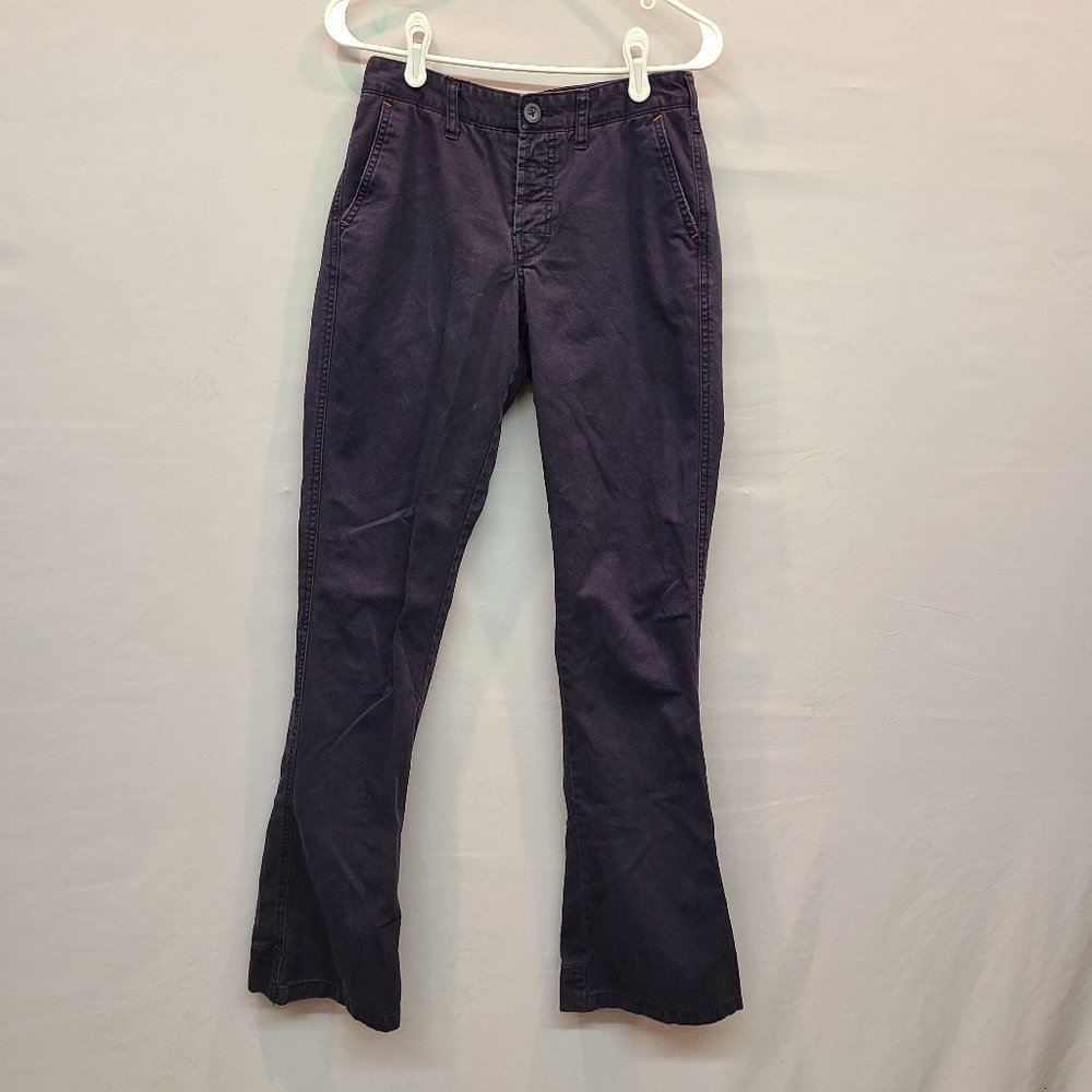 Vintage Abercrombie Pants Uniform Womens Military Blue Pants Womens 0  34 Inseam